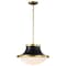 Nuvo Lafayette 1-Light Pendant 18 in. Matte Black/Natural Brass White Opal Glass 60/7908 - alternate 2